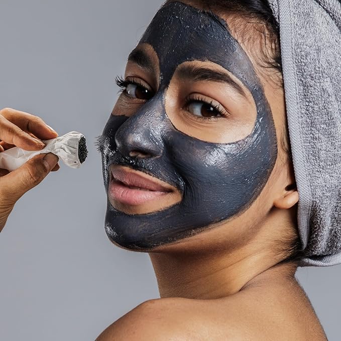 Magnetic Dead Sea Mud Mask for Face & Body, Spa Quality Pore Reducer for Acne, Blackhead & Oily Skin, Facial Mask for Deep Cleansing, Hydration W/Pearl Powder, Natural Oils, Vitamin- 1.7 Fl Oz