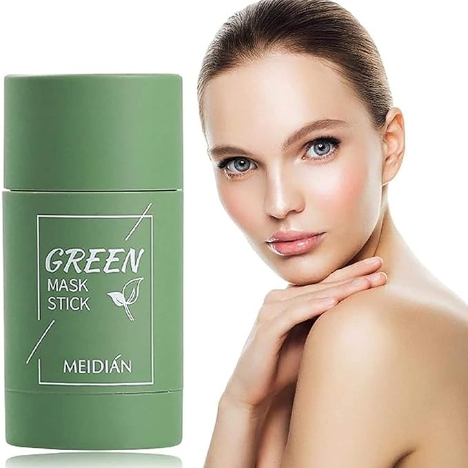 Green Tea Blackhead Remover Mask Stick for Face, Deep Cleansing, Poreless Skin Treatment, Unisex