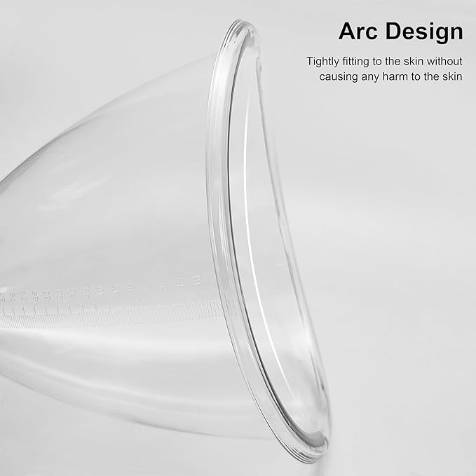 Elitzia Vacuum Accessories Cup for Breast Lifting One Pair Breast Enlargement Pump Cups Machine Salon Spa Equipment Beauty Instrument (Cup 120)