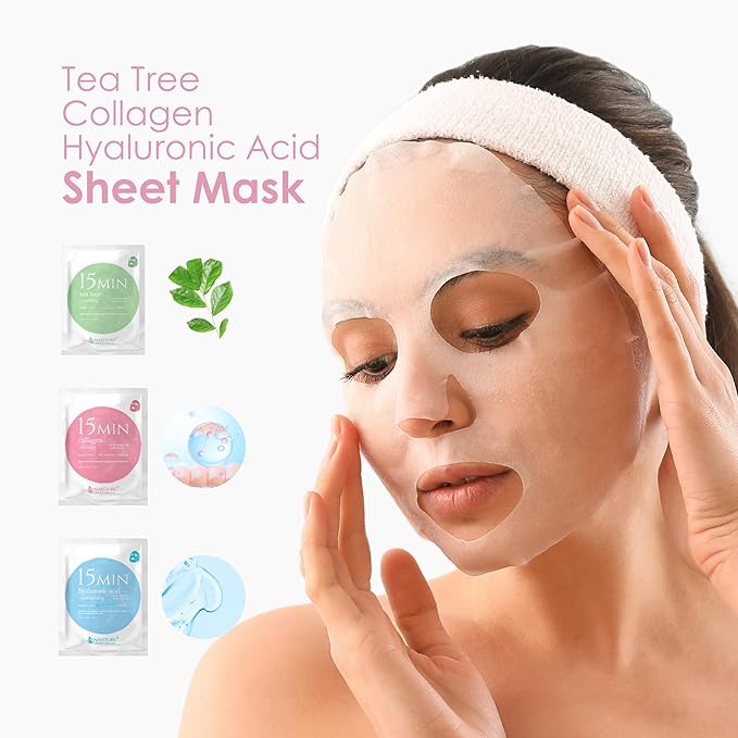 15 Min Pamper Me Kit by Naisture – Korean Spa and Skincare Kit for Women with Hair Mask, Hand and Foot Masks, Eye Mask, and Face Masks