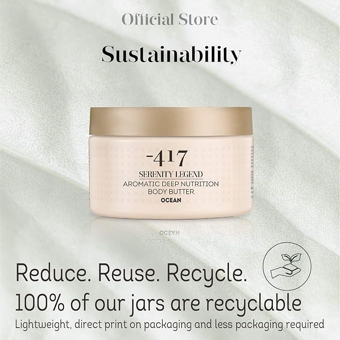 '-417 Dead Sea Cosmetics Ocean Deep Nutrition Body Butter For Dry Skin - Nourishes & Protects from UV Radiation - Softening Body Moisturizer - With Shea Butter & Aloe Vera - All Natural 8.4 oz