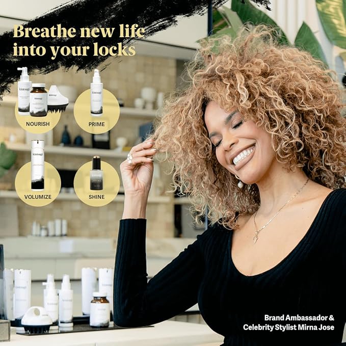 Kintsugi Awakening Mist Scalp Tonic- Help Combat Signs of Aging Hair, Leave-in Treatment for Reducing Buildup- Supports Moisturized, Fuller Looking Hair w/Keratin, Green Tea Extract, & Chamomile