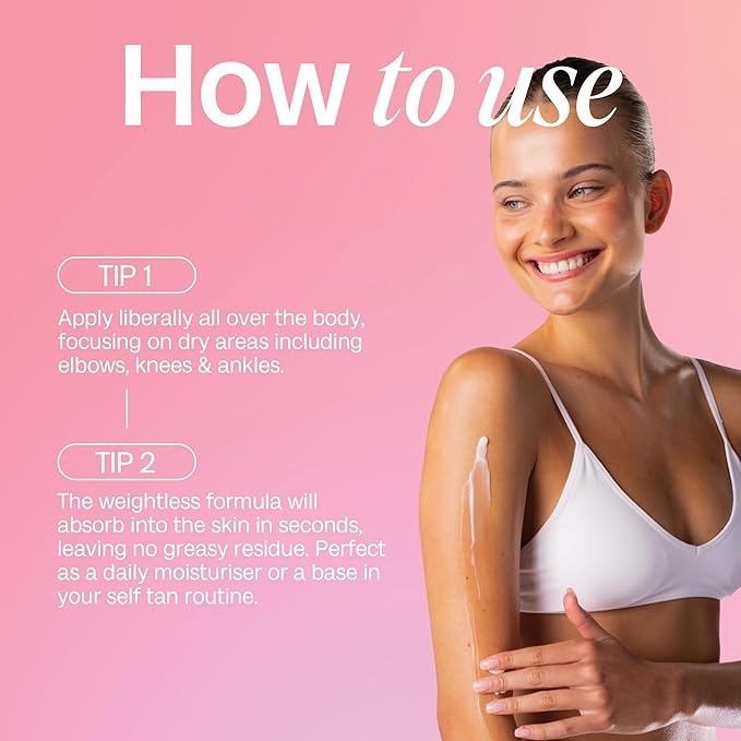 Bali Body Hydrating Body Serum | Daily Moisturiser with Hyaluronic Acid, Niacinamide and Ceramide | Self Tan Extender for All Skin Types | Vegan, Cruelty Free, Australian Made (150 ml / 5.07 fl oz)