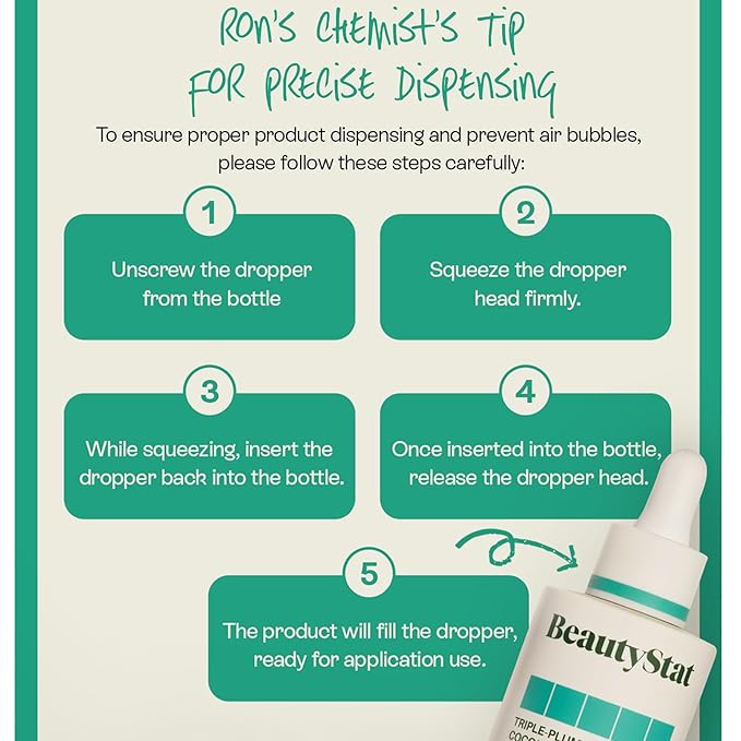 BeautyStat Triple-Plump Coconut Milk Serum - Moisturize, Plump, & Revitalize with Hyaluronic Acid, Polyglutamic Acid, Microsilver, & Coconut Complex (30 ml / 1 fl oz)