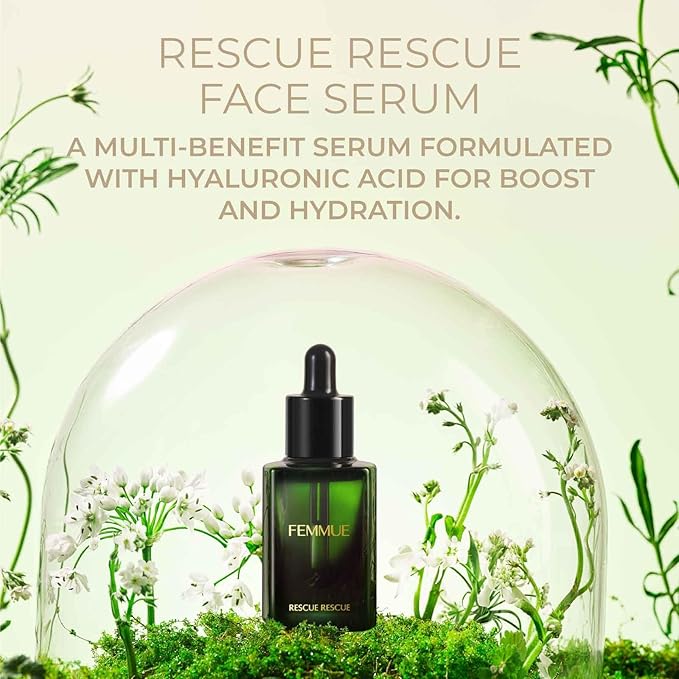 Rescue Rescue Hydrating Face Serum (1 oz) | Moisturizing Serum with Hyaluronic Acid | Soothing, Deeply Hydrate Skin | Korean Skin Care
