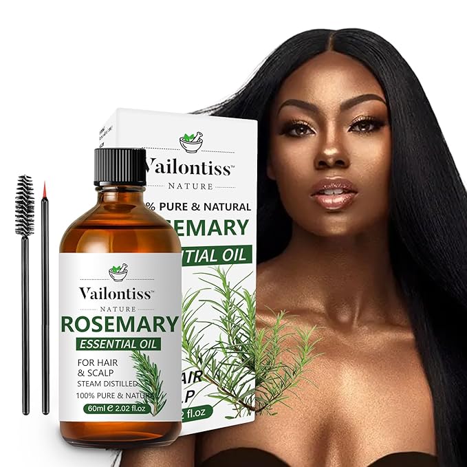 Rosemary Oil, Scalp & Hair Strengthening Oil, Rosemary Oil for Hair Growth, Dandruff Removal and Hair Strengthening for All Hair Types(Rosemary Oil, 60ml)