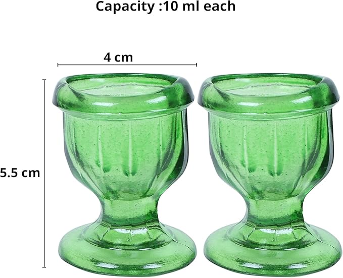 Glass Eye Wash Cup with Engineering Design to Fit Eyes for Effective Cleansing Superior, Smooth Edge,Snug Fit- with Storage Container Soothing Relief from Allergens, Irritants, Makeup, Dust, Dry Eyes