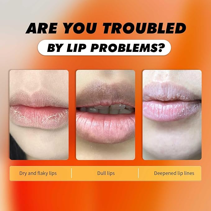 Honey Lip Balm,Organic Chapstick Lip Moisturizer,Hydrating for Dry & Chapped Lips with Collagen, Long-Lasting Moisturizing Daily Overnight Lip Mask,0.17 oz