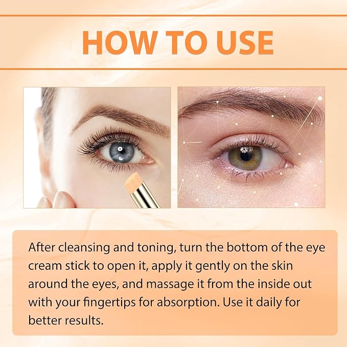 2PCS Revive Glow Vitamin C Eye Balm, Reducing Dark Circle,Hydrating Eye Cream,Improve Dark Circles,Reduces Puffiness (2pcs)
