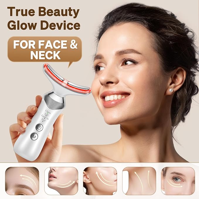 Beauty Massager for Face and Neck, 7 in 1 Beauty Glow Facial Massager for Face and Neck, Skin Care at Home