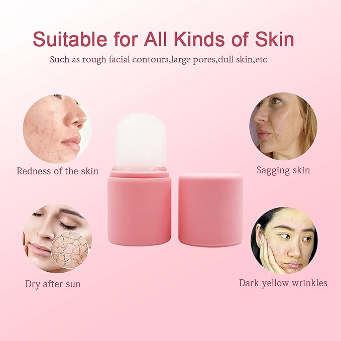 Silicone Face Ice Massager and Contourer (Pink)