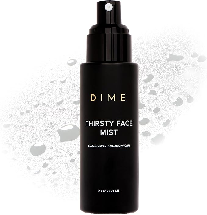 DIME Beauty Thirsty Face Mist with Electrolytes, Meadowfoam, and Sea Buckthorn, Hydrating Facial Spray, 2 oz / 60 ml