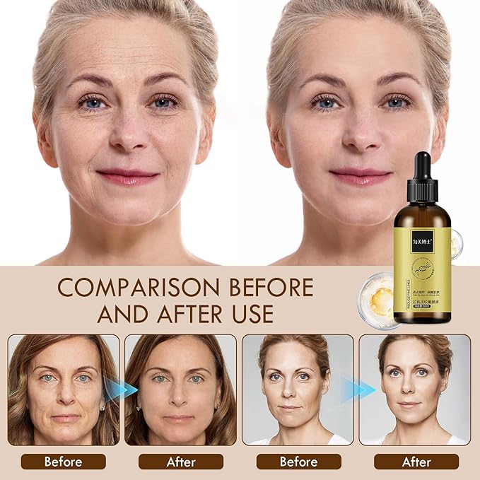 2PC Anti Wrinkle Firming Serum, Wrinkle Lifting and Firming Essence, Firm and Plump Face Serum, Anti-Aging Essence, Reduce Fine Lines Firms Skin, Hydrate & Moisturize for All Skin Types