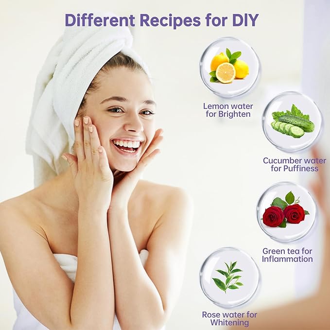 Ice Roller for Face and Eye，Ice Cube Roller Massager for Skin Women Care Tools, Naturally Conditioning De-Puff Eye Bags, Reduce Migraine Pain， Reusable Massage Silicone Ice Mold （Purple）