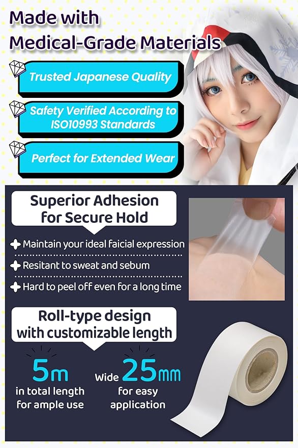 Cosplay Face Lift up Tape medical-grade face lifting tape invisible