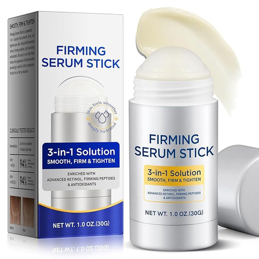 Advanced Retinol Firming Serum Stick, 3-In-1 Skincare Solution Smoothes, Firms & Lifts, Improves Necklines, Wrinkles & Crow'S Feet And Revitalises Dry Skin For Women Face & Neck
