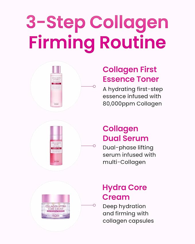 YADAH Collagen Dual Lift Serum 1.69 fl oz - Triple Collagen Firming Serum with Instant Lifting Deep Hydration.Hyaluronic acid,Spilanthol