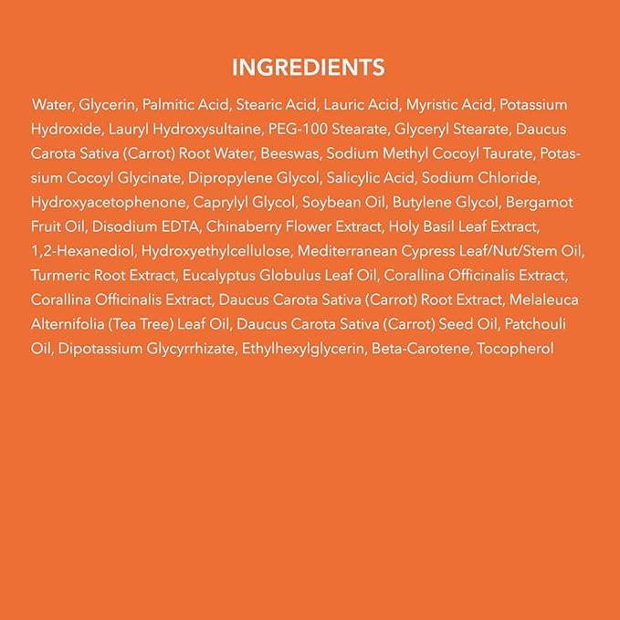 Aprilskin Carrotene Clarifying Foam Cleanser - Deep Cleansing with BHAs & Sebum Control for Oily, Sensitive, Acne-Prone Skin - 120ml - Vegan, Cruelty Free