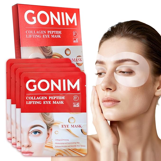 Under Eye Patches 360° Coverage, Eye Mask with Collagen Peptide, Retinol & Niacinamide, Eye Patches for Puffy Eyes and Dark Circles, Wrinkle Remover for Women, Individually Packaged 4 Pack