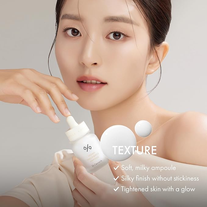 Dr.Ceuracle by leegeehaam Vegan Niacin & Rice Ampoule (30 ml / 1.01 fl. oz.) - Discoloration Correcting Facial Treatment Serum with Soft and Silky Finish