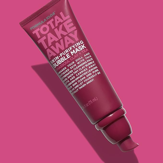 Formula 10.0.6 Total Take Away Skin-Purifying Bubble Mask (2.54 Fl. Oz.) Clay Bubble Mask that Lifts and Carries Away Impurities -Vegan, Paraben-Free, Dye-Free & Cruelty-Free