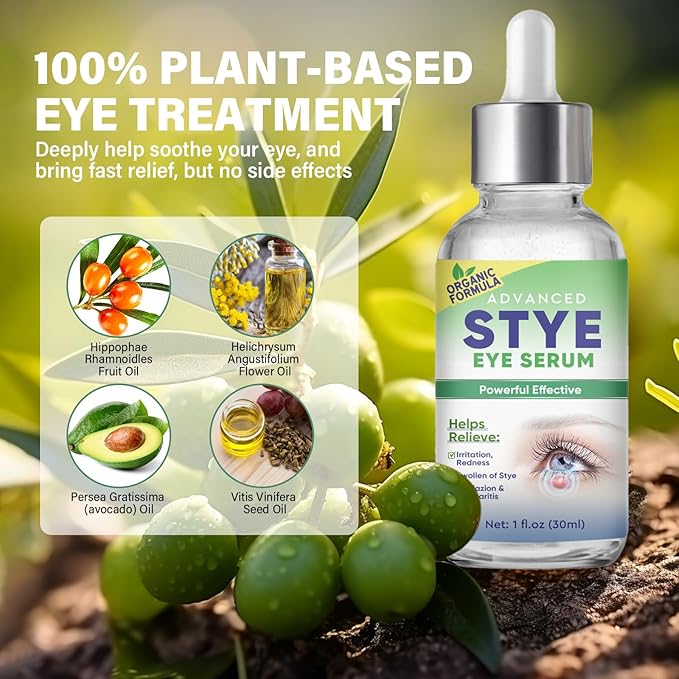 Stye Eye Treatment, Effective Stye Eye Drops Serum for Styes Chalazion and Blepharitis, Fast Chalazion Remover for Restore Healthier Ey-e Skin