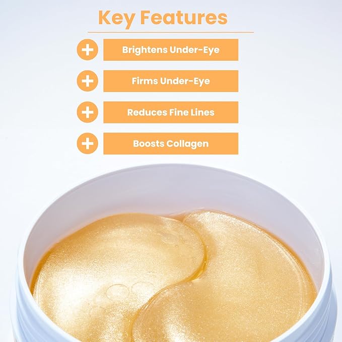 My Ingredients Gold & Snail Mucin Hydrogel Eye Patches 30 Pairs- Dark Circle and Puffy Eye Treatment, Energizing Solution for Tired Eyes, Korean Under Eye Patches for Dark Circles and Undereye Bags