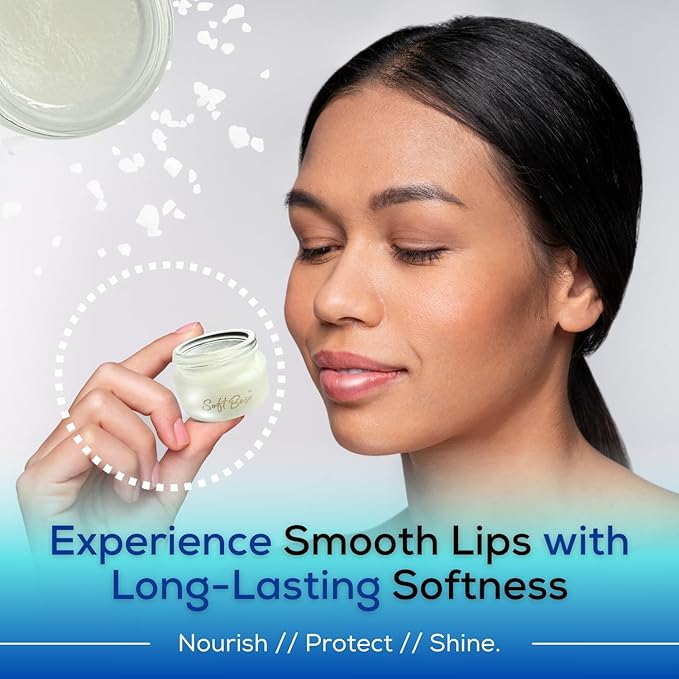 SoftBeso by AlignerOff Sugar Lip Scrub – Vanilla Lip Exfoliator for Dry, Chapped Lips – Moisturizing Formula with Vitamin E, Coconut, Jojoba & Olive Oils – For Men & Women – Ideal Mother’s Day Gift