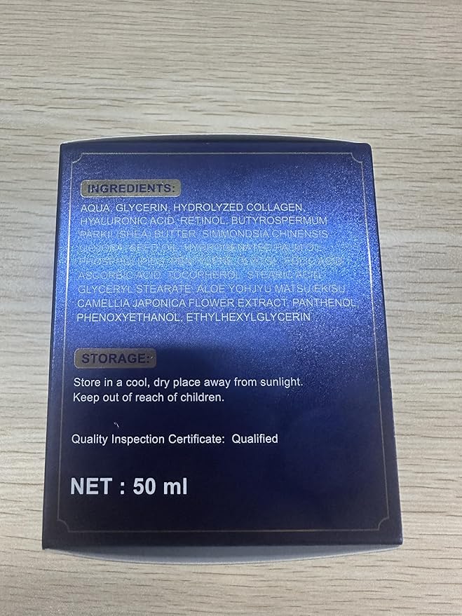 Retinol Cream for Face, Collagen Neck Creams for Tightening and Firming, Anti Aging Day & Night Facial Moisturizer for Women & Men, Instant Face Lift Wrinkle Cream 2-Pack