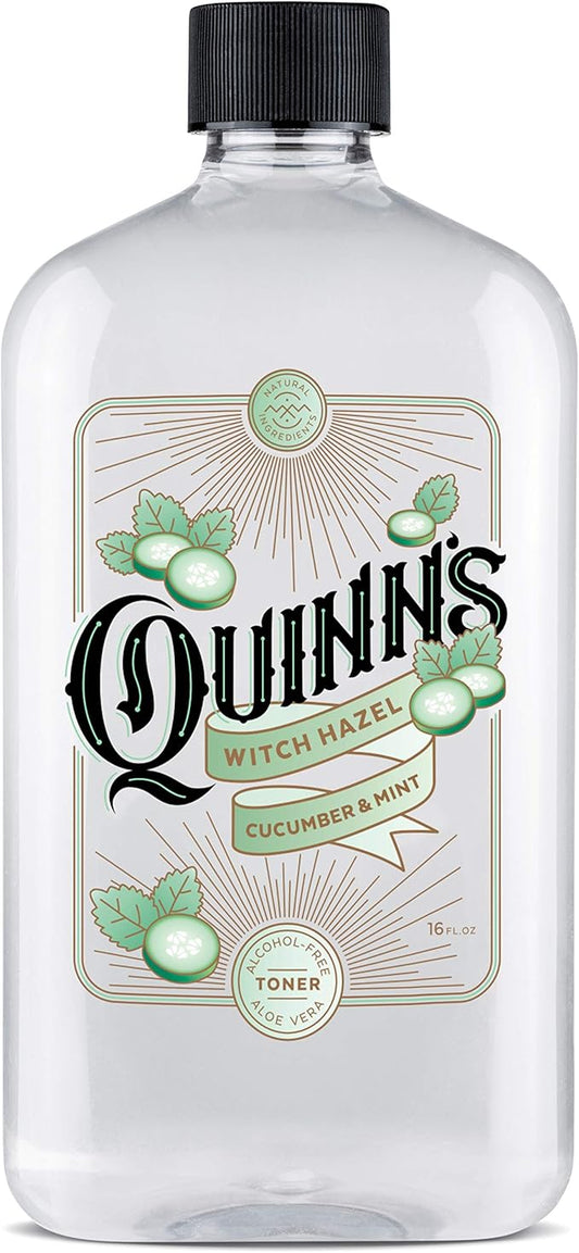 Quinn’s Alcohol Free Witch Hazel with Aloe Vera 16 Ounce (Cucumber & Mint)