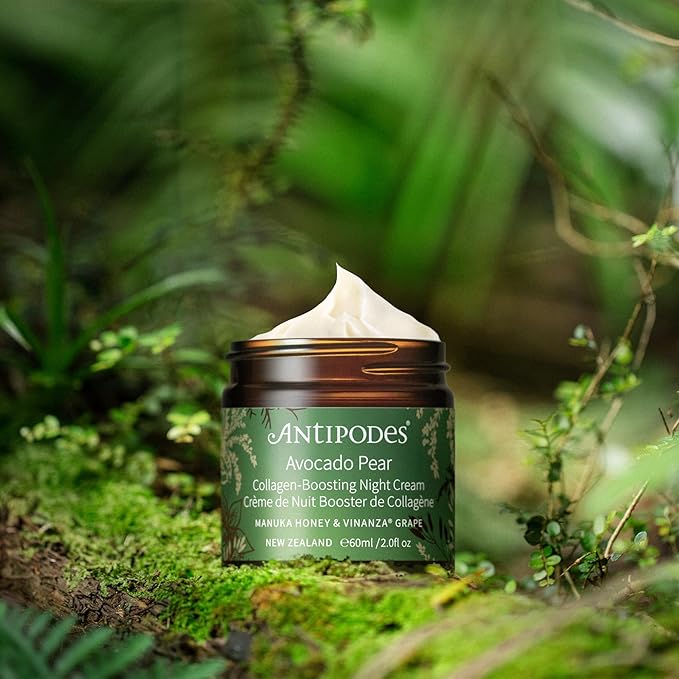 Antipodes Avocado Pear Nourishing Night Cream ? Anti Aging Cream & Plumping Anti Wrinkle Cream ? Reduce Dryness with Avocado Oil & New Zealand Manuka Honey ? Dry Skin & Mature Skin ? 60ml, 2 fl. Oz