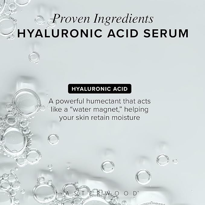 Asterwood Hyaluronic Acid Serum (1 oz) + Hyaluronic Acid Eye Serum