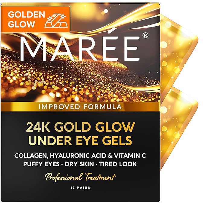 MAREE Golden Glow Eye Gels – Skincare Boost for Tired Eyes – Smooth and Refreshed Look