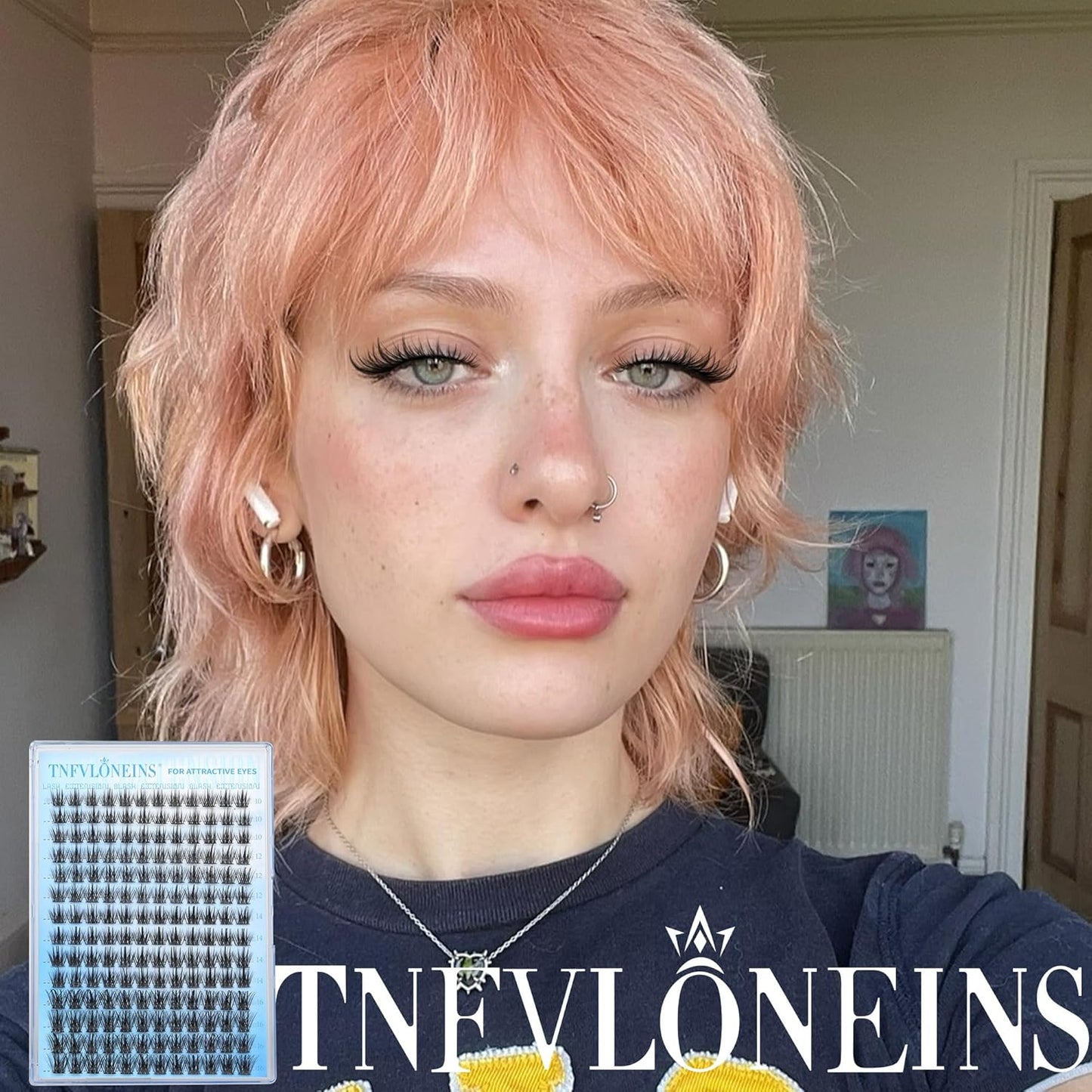 Wispy Lash Clusters Manga Cluster Eyelash Extensions DIY Individual Lashes Clusters with Spikes Natural Eyelash Clusters Fairy Cluster Lashes 168Pcs Eye Lash Clusters by TNFVLONEINS