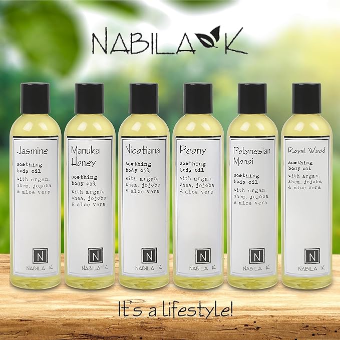 Jasmine Body Oil, 9 oz Moisturize & Nourish with Argan & Coconut Oil - Vitamin C Enriched - Naturally Derived, Vegan-Friendly