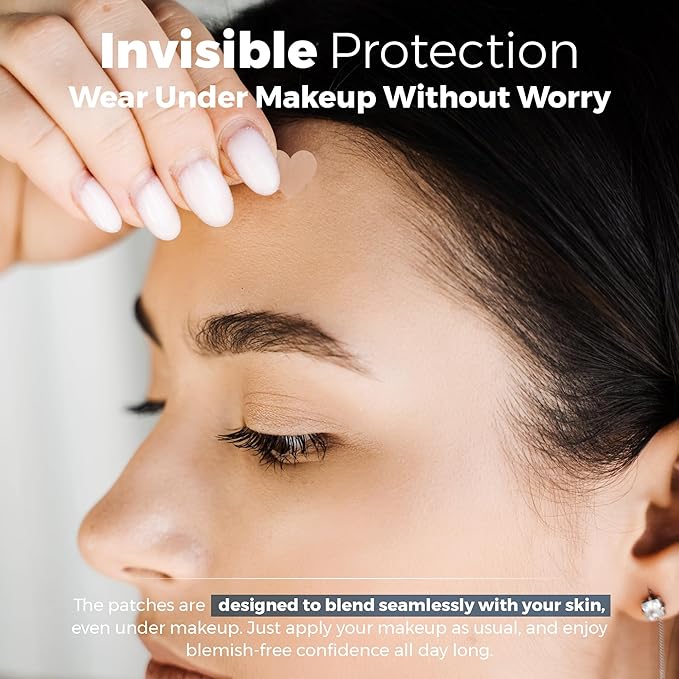 MEDca Acne Patches for Face - Hydrocolloid Bandages (112 Count) Pimple Patches for Face in Hearts & Stars, Acne Spot Treatment Care for Face & Skin Spot Patch Conceals Zits, Acne and Blackheads