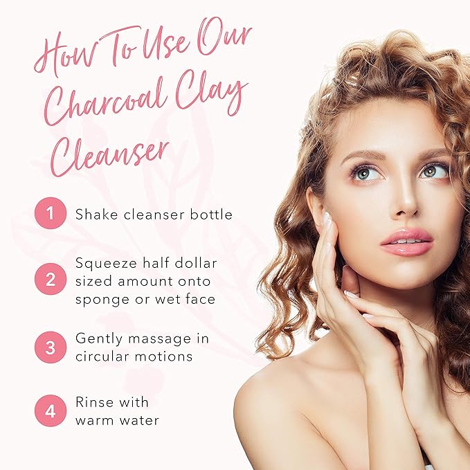 100% PURE Charcoal Clay Cleanser