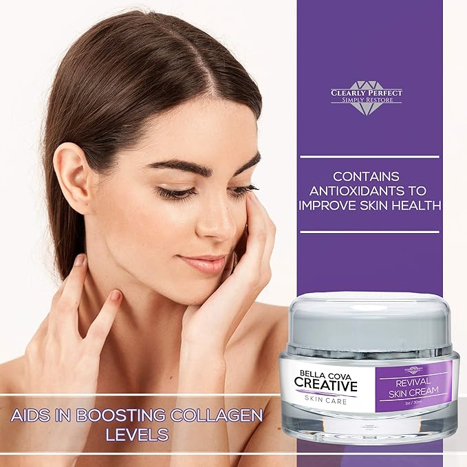 Bella Cova Creative Skin Care - Revival Skin Cream - Look Ageless with this Retinol Night Cream for Clearly Perfect Skin - Simply Restore Cream to Help Restore your Youthful Skin - Pure Night Cream