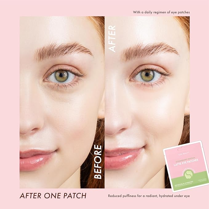ESW Beauty Strawberry Matcha Latte Depuffing & Hydrating Eye Patches