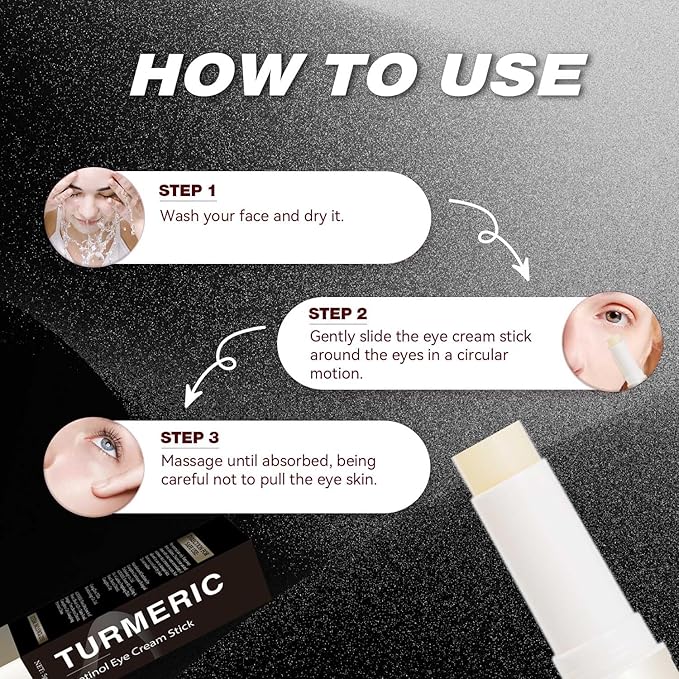 Retinol Eye Cream Stick for Under Eye Bags,Eye Balm Moisturizes Hydrating for Dark Circle,Wrinkles, Undereye care for Women Girl