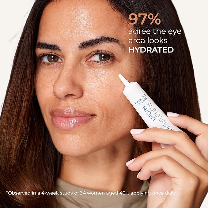 Wunderlift 60 Second Wrinkle Reducer & Wunderlift Night Retinol Eye Cream, Contains Retinol, Hyaluronic Acid