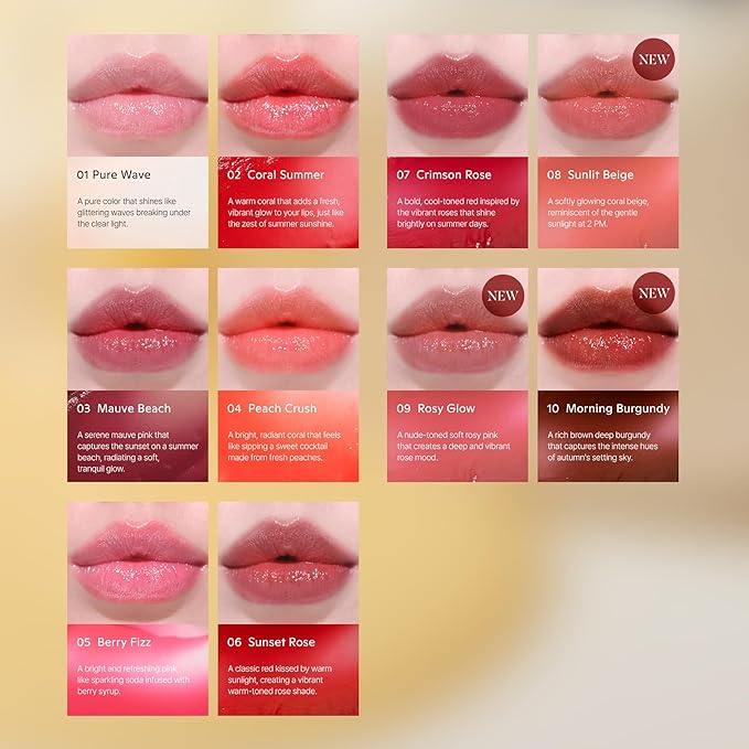 SUN-KISSED Plump Tinted Lip Balm, Lip Plumper, 70% Skincare Ingredients Providing Deep Hydration to Cracked & Chapped Lips, Lightweight Buildable High Gloss Finish, 04 Peach Crush