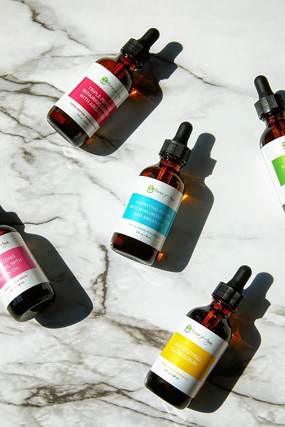 Essence of Argan B3 Vitamins Hyaluronic Acid Face Serum, Niacinamide Moisturizer for Face, Pore Serum Minimizer - 2 fl. Oz. Dropper Bottle