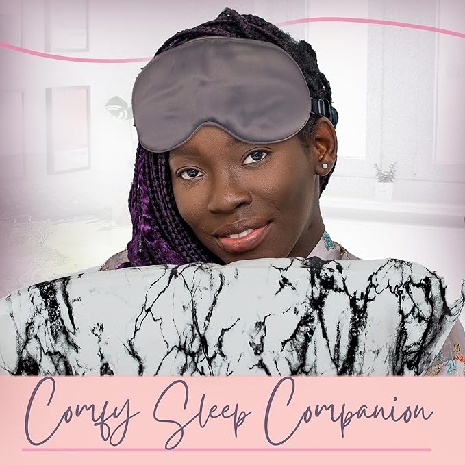 CELESTIAL SILK 100% Silk Sleep Mask for Women with Silk Covered Elastic Strap, Eye Mask for Sleeping (One Size, Charcoal Gray)