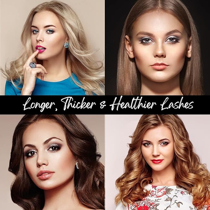 Natural Vine Eyelash Growth Serum: Lash Enhancing Serum with Advanced Formula to Boost Longer Fuller and Thicker Looking Lashes - Vegan & Cruelty-Free for Sensitive Eyes 3mL 3 Months Supply