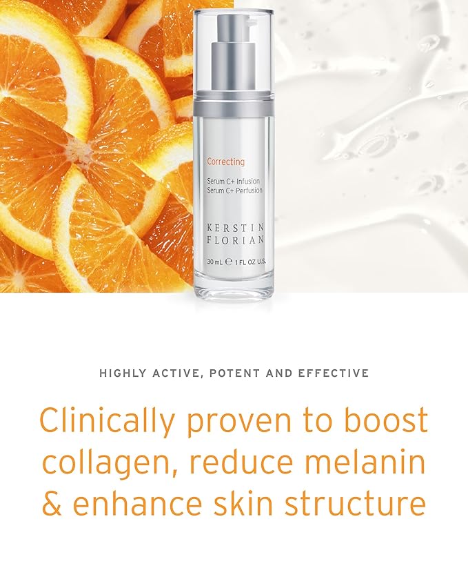 Kerstin Florian Serum C Infusion | Vitamin C Facial Serum for Fine Lines & Collagen Boosting | Amino Acids to Firm & Tone Skin (1 fl oz)