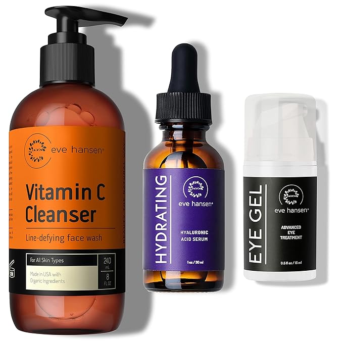 Eve Hansen Anti-Aging Eye Gel - Hyaulronic Acid - Vitamin C Face Cleanser