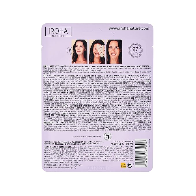 Skin Care Mask with Bakuchiol - Pack of 5 Pieces