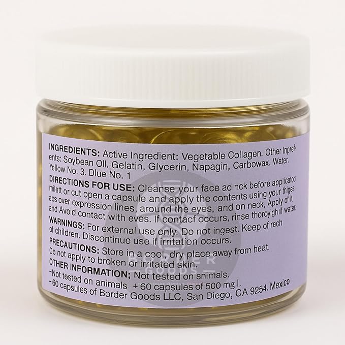 Simi Colageno Facial for Wrinkles Para Arrugas 60 Caps