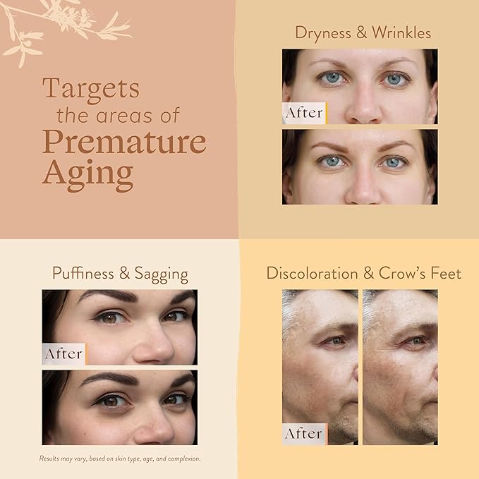 LILY SADO TEA+C™ Coffee & Matcha Face Moisturizer - Natural Vegan Caffeine Facial Cream w Green Tea & Arabica Coffee Beans - Best Antioxidant, Anti-Wrinkle Moisturizing Lotion - Softens & Firms